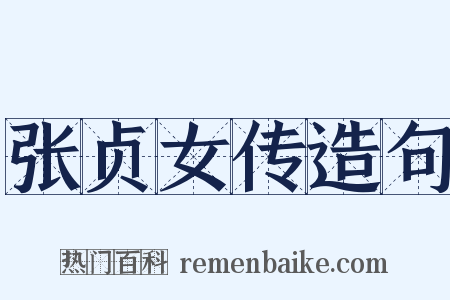 张贞女传造句是什么意思的图片